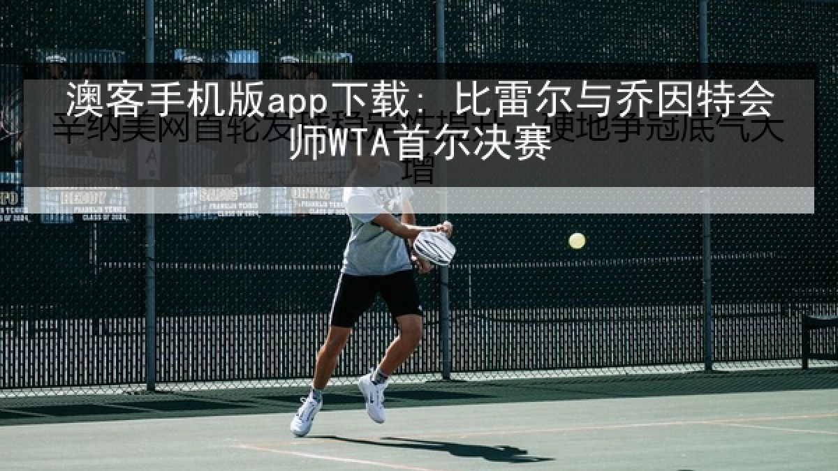 澳客手机版app下载: 比雷尔与乔因特会师WTA首尔决赛 澳客手机版app下载: 比雷尔与乔因特会师WTA首尔决赛